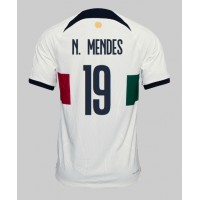 Fotballdrakt Herre Portugal Nuno Mendes #19 Bortedrakt VM 2022 Kortermet